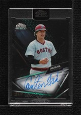 2021 Topps Chrome Black Green Refractor 15/99 Carlton Fisk #CBA-CF Auto HOF 0l2