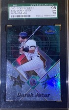 2001 Finest All Stars Derek Jeter #FAS2 rifrattore - SGC 10 - HOF