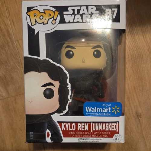 Funko Pop! Star Wars Kylo Ren Unmasked Walmart Exclusive Vinyl Bobblehead #87