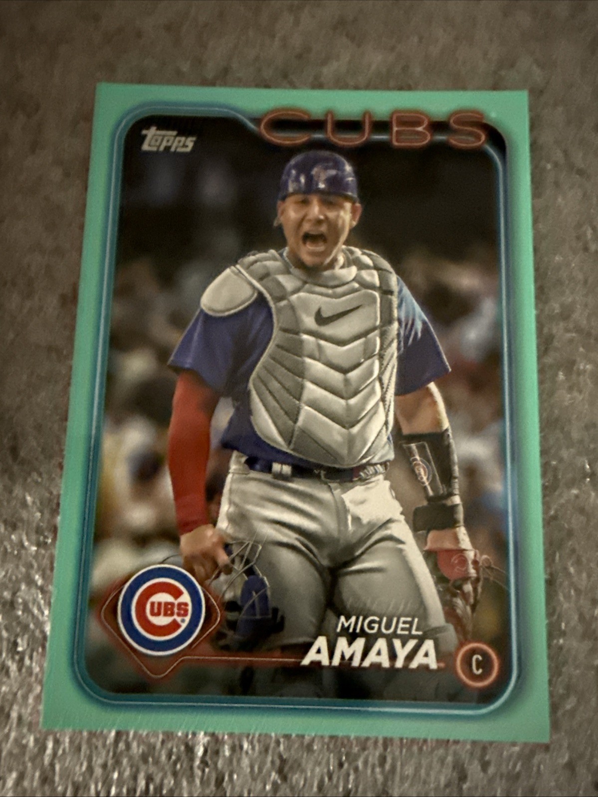 2024 Topps Teal Parallel #319 Miguel Amaya Chicago Cubs