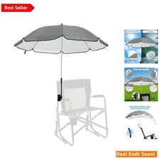 Compact Portable Sun Umbrella for Chairs - Adjustable Clamp, Perfect for Camping