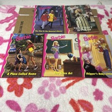 Lot of 5 Barbie  Friends Vintage Books Hardcover Book Club Grolier Pink 1998-99