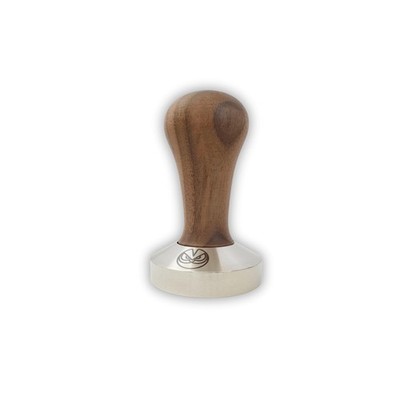 58.5mm Tamper Fits IMS E&B Lab Competition Filter Baskets Walnut INOX Steel