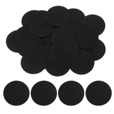 60Pcs Round Felt Circles 50mm 2" Non-Woven Felt Fabric Sticker Black