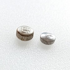 VINTAGE SWISS TISSOT 781 Watch Movement 2 x Used Water Resist Steel Crowns 41510