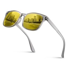 Night Driving Glasses for Men Women - Polarized Night Vision Glasses Anti Gray