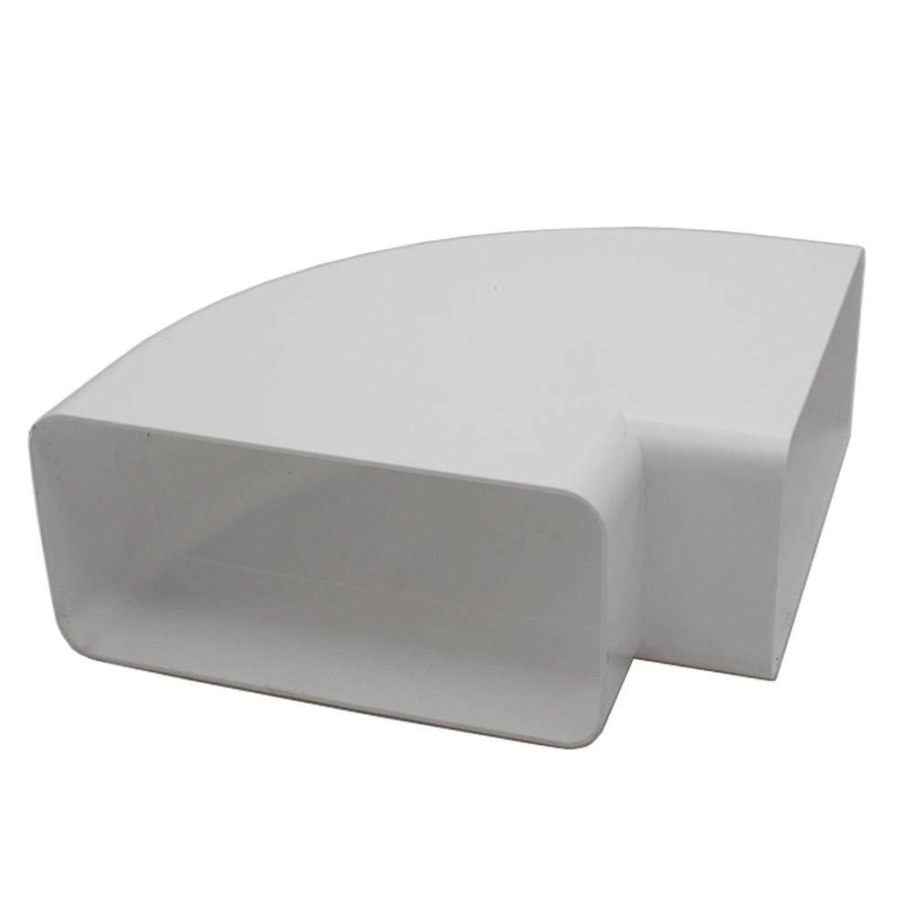 Kair 90 Degree Horizontal Elbow Bend 150mm (90 Horizontal), White