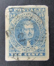 nystamps US CSA Confederate Stamp # 2 Used $180 U12x4542