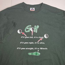 Alstyle Apparel & Activewear Green Golf T-shirt Funny -1314