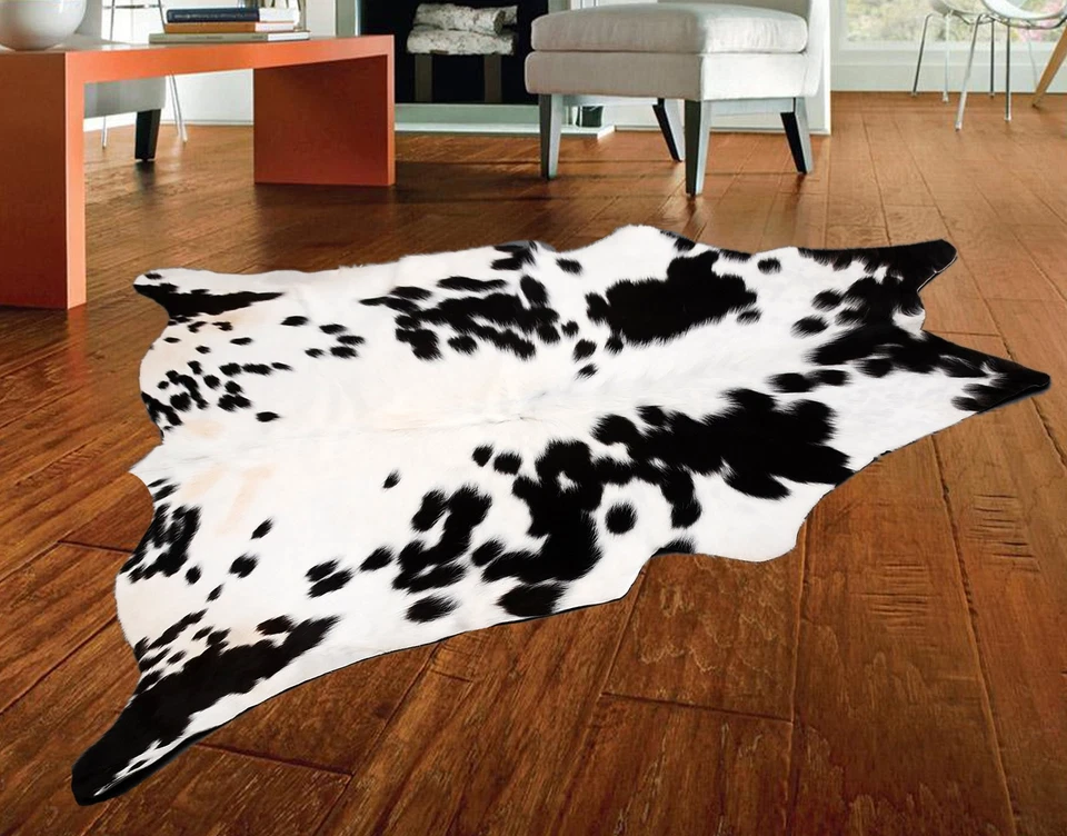 100 % echtes Kuhfell Teppich Vorleger Fell Leder 15,31 qm (45 Zoll x 49 Zoll) A 203 - Bild 1 von 3