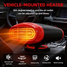 150W 12V Heater Portable Heating Cooling Fan Defroster Demister for Car Truck RV