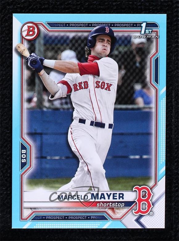 2021 Bowman Draft Sky Blue 316/499 Marcelo Mayer #BD-174 1bk5