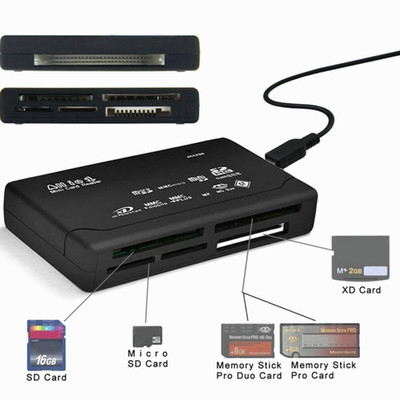 Memory Card Reader Mini 26-IN-1 USB 2.0 High Speed For CF xD SD MS SDHC.