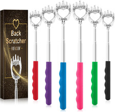 6 Pack Back Scratcher, Fathers Day Dad Gifts, Stocking Stuffers for Adults Women
