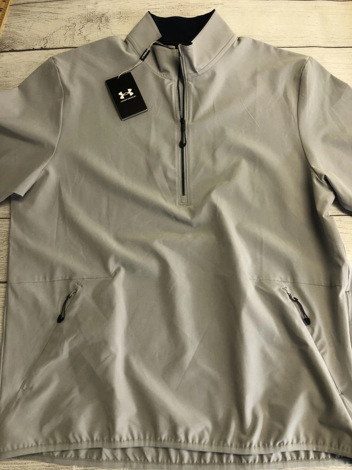 Under Armour Storm Pullover Jacket Mens Large Short Sleeve Golf Water Repellent - Image 3 of 4
