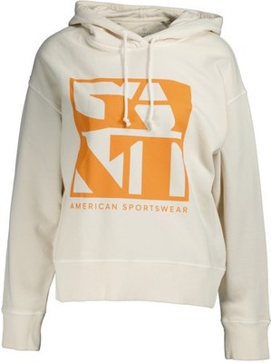 NEU! GANT Damen Hoodie 4203637  eggshell mit orange Gr. XS