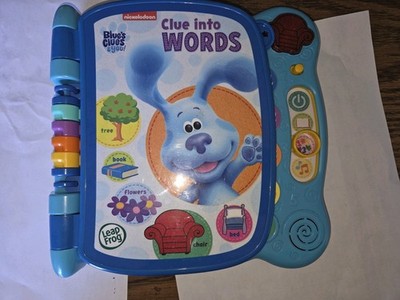 LeapFrog Blue's Clues &You Clue Into Words Interactive Book Works Tested 2020