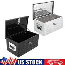 20 Inch Aluminum Diamond Plate Truck Tool Box Lockable Waterproof Storage Chest