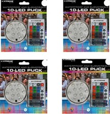 XTREME LIT 10 LED Indoor/Outdoor Submersible Lights Waterproof Lot Of 4