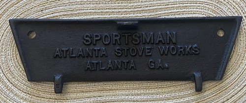 Atlanta Stove Works Sportsman Cast Iron Grill Fire Door - RESTORED