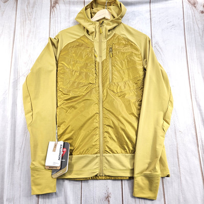 Salomon Elixir Hybrid Jacket Mens L Cress Green NWT Hood Insulated Outdoor Perf