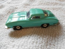 Aurora Tjet Thunderjet Ho Slot Car Turquoise Blue '63 Chevy Corvette Stingray