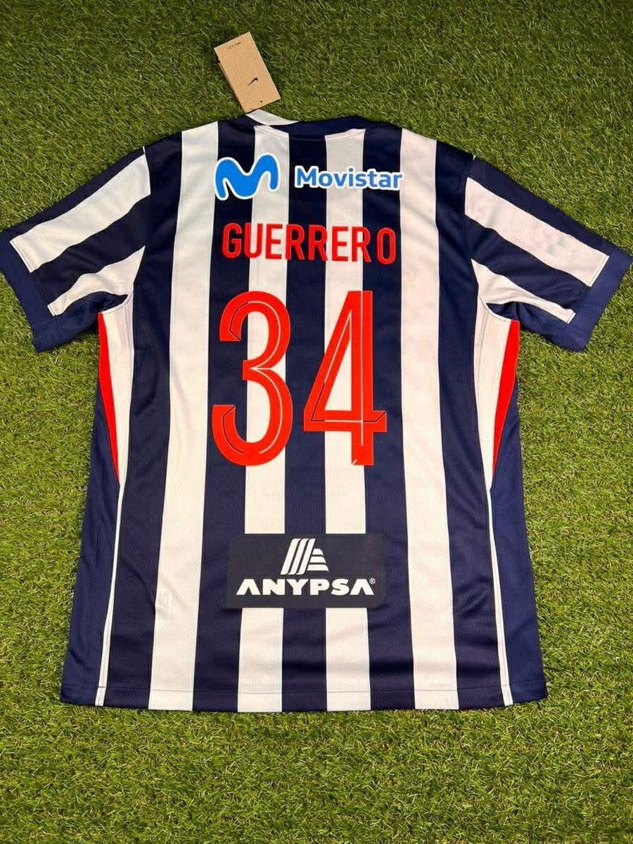 Jersey Camiseta Local Alianza Lima Nike Peru - M- # 34 GUERRERO | eBay