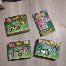Power Rangers THUNDER BIKE  lot with morphing red ranger 1994 
