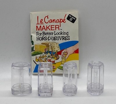 LE CANAPE MAKER For Better Looking HORS-D'OEUVRES Appetizers by LK Vintage 1980