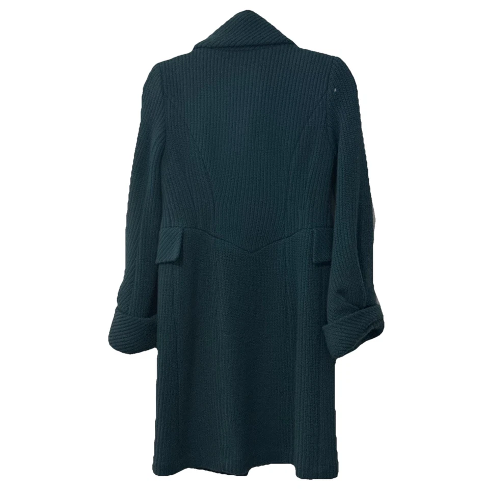 Raro Abrigo Nanette Lepore Kiss Me Lazo Lana Verde Azulado 0 ASO Blair Waldorf Chisme Girl Foto 3 de 4