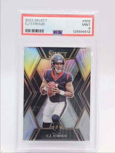 C.J. STROUD 2022 SELECT 2023 XRC ROOKIE SILVER PRIZM TEXANS RC PSA 9 Q0004