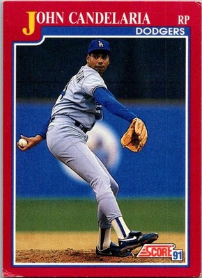 1991 Score Rookie & Traded #32T John Candelaria Los Angeles Dodgers
