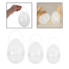 Uovo di Pasqua con manico, grande cesto regalo di Pasqua per biscotti da