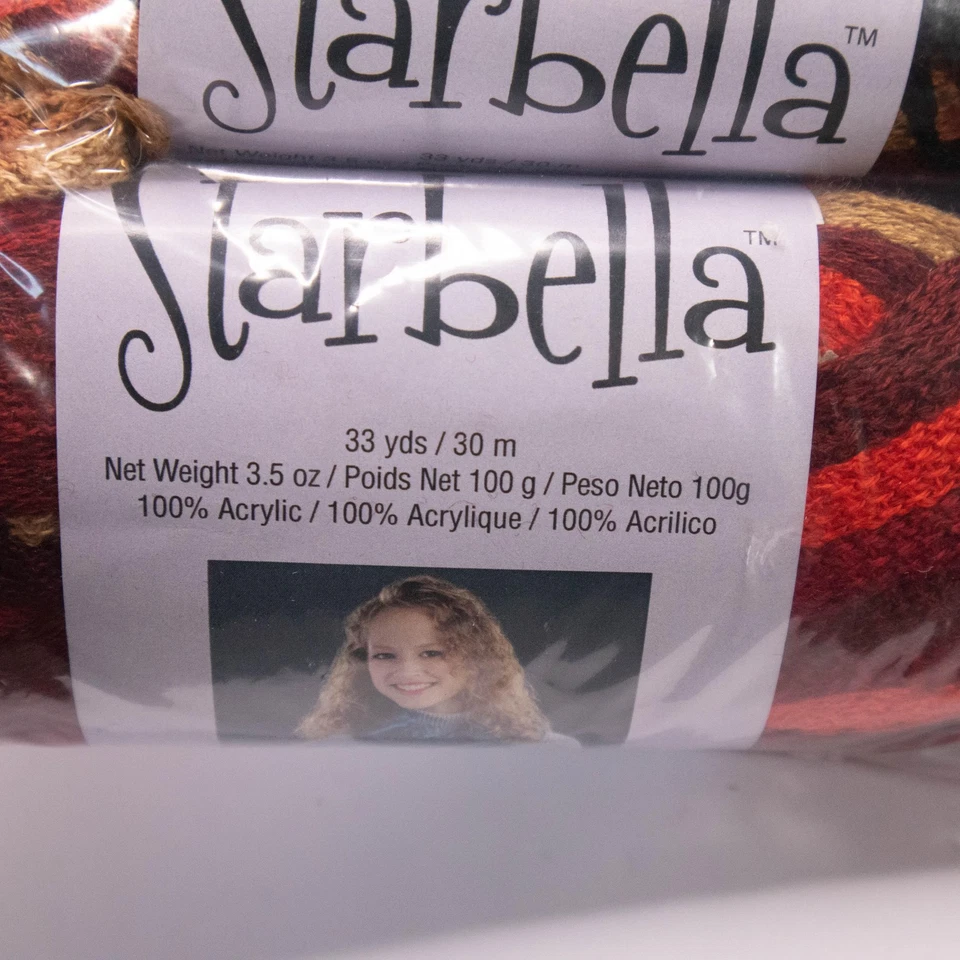 Premier пряжи Starbella пряжи 2 мотки красная глина шарф Craft вязание крючком - Изображение 2 из 4