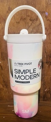 Simple Modern  24 fl oz Insulated Stainless Steel Trek Pivot Tumbler w Straw Lid