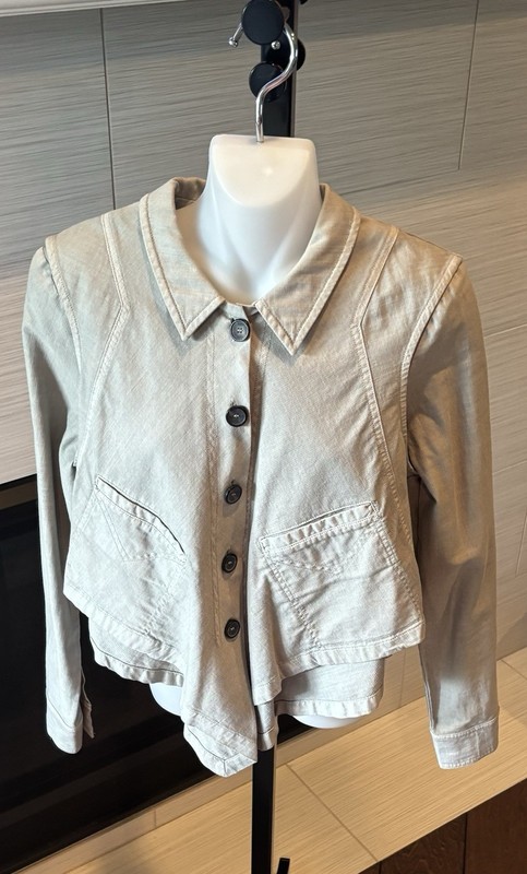 $168 NWOT Hei Hei Anthropologie Jacket Sage Green Swing Lagenlook Utility XS