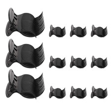 12 Pack Hot Roller Clips Lightweight Plastic Hair Curler Claw Clips Heat Resista