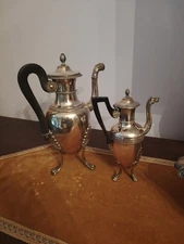 ANTIQUE EMPIRE SOLID SILVER COFFEE MAKERS