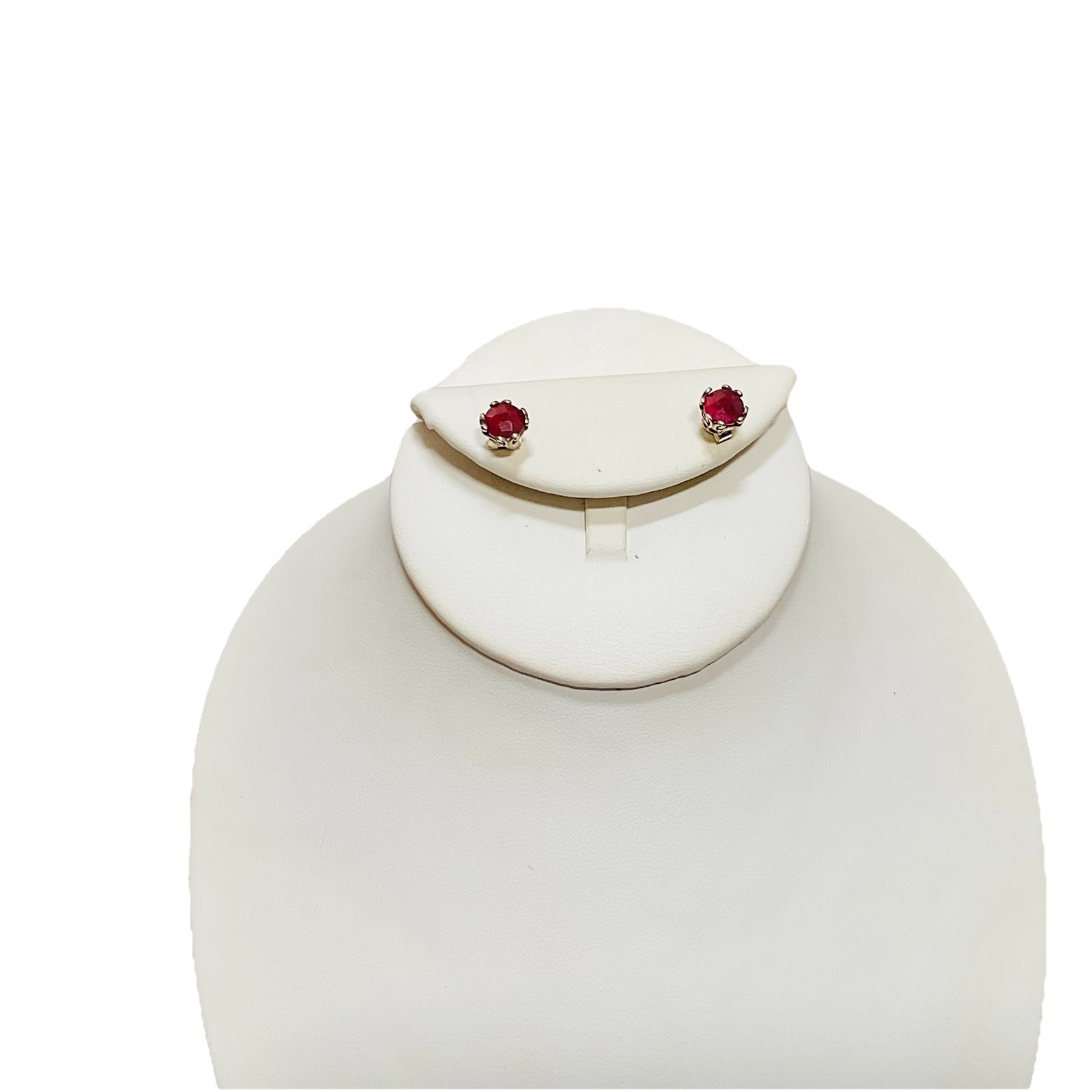 Samuel Benham Sterling Silver Ruby Stud Earrings … - image 8