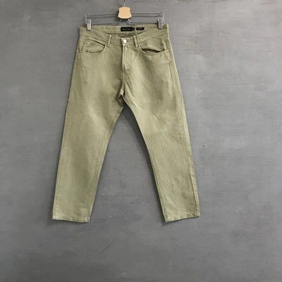 Men Massimo Dutti Trousers Khaki Cotton M - Bild 1 von 4