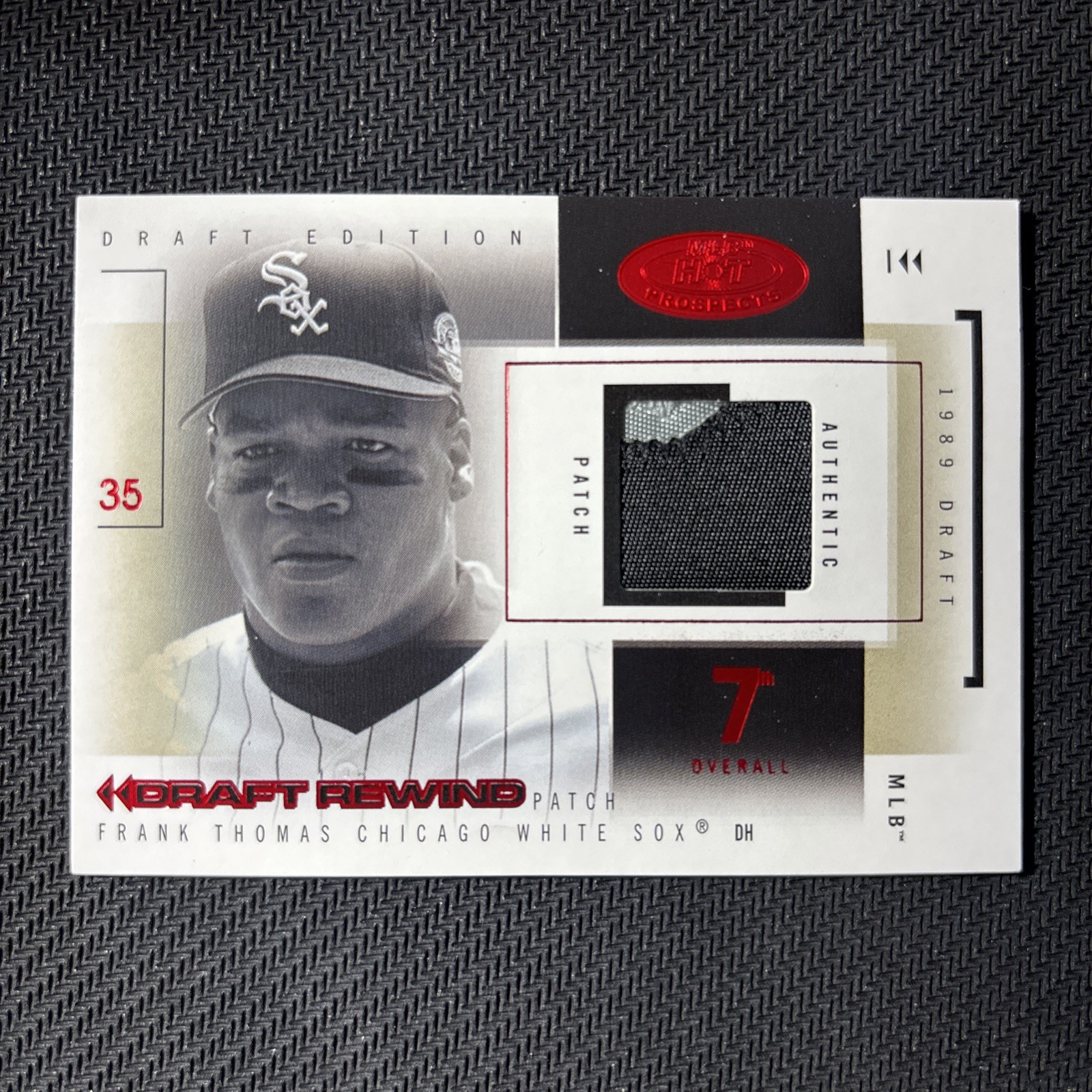 2004 Very RARE!! Fleer Frank Thomas Draft Rewind Red Hot /5