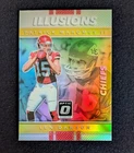 Patrick Mahomes Rookie Prizm 2017 Panini Donruss Optic Illusions #20 Len Dawson