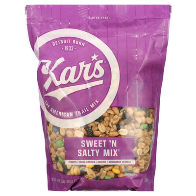 Kar's Sweet 'n Salty Mix, 44 oz - Peanuts, Raisins, Cocoa Candies & Sunflower Ke
