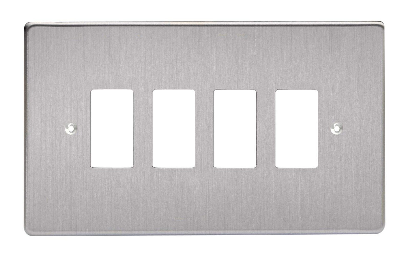 Varilight 4-Gang Grid Plate (Twin Plate)