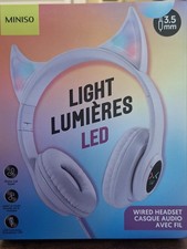 Miniso Gaming Headset Cat-ear shaped, wired, foldable