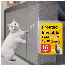 Anti-Cat Scratch Furniture Protector from Cats 16Pack, Clear