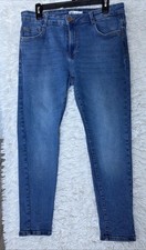 ZARA Jean Ladies Mid Rise Skinny Denim Size 12