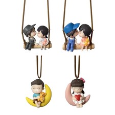 Auto Anh&auml;nger Paar Schaukel Figuren Dekor Ornament Liebe Schmuck