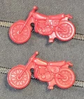 Authentic Matchbox Lesney Holden Pickup 2 Red Motor Bikes Original Parts