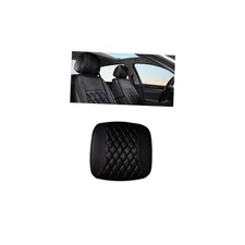 Car Headrest Cover, Soft Leather Dirt-Proof Vehicle Seat Head Rest Black